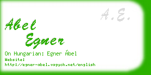 abel egner business card